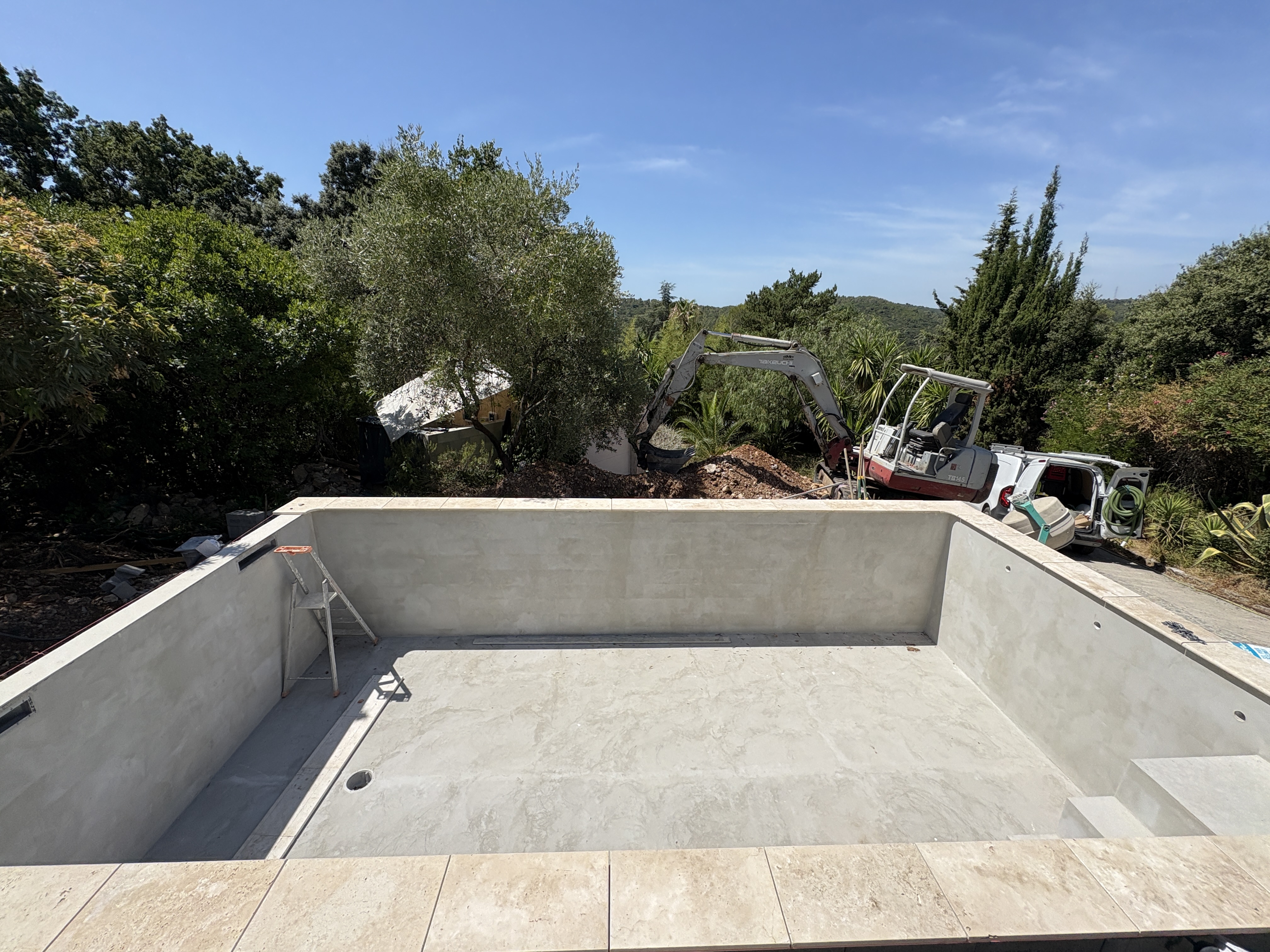 galerie photo construction d'une piscine en béton